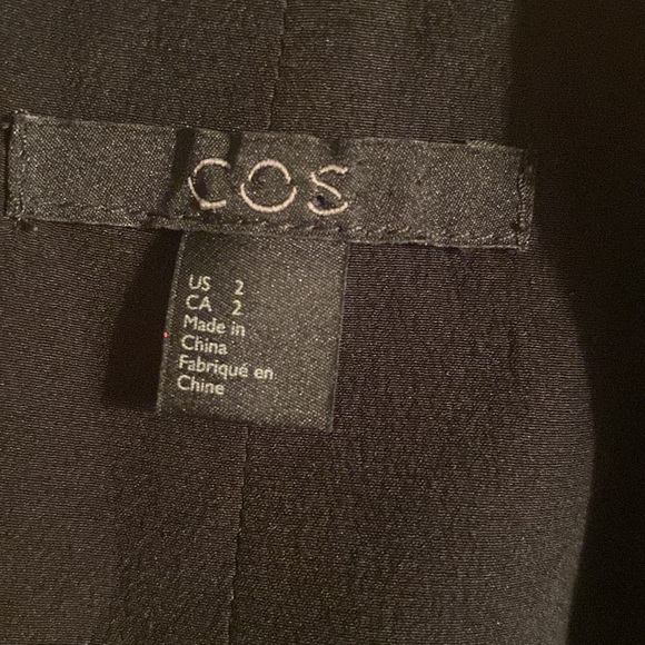 COS Black Silk Minimalist Utility Style Jumpsuit Romper - 2 - Picture 10 of 10